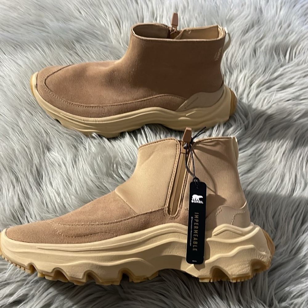 Sorel Tan Suede Ankle Boots - Picture 3 of 5